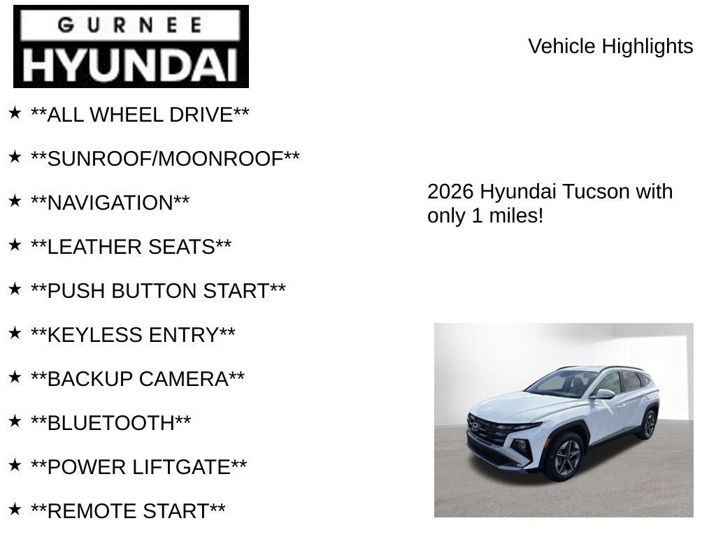 2026 Hyundai TUCSON SEL Premium