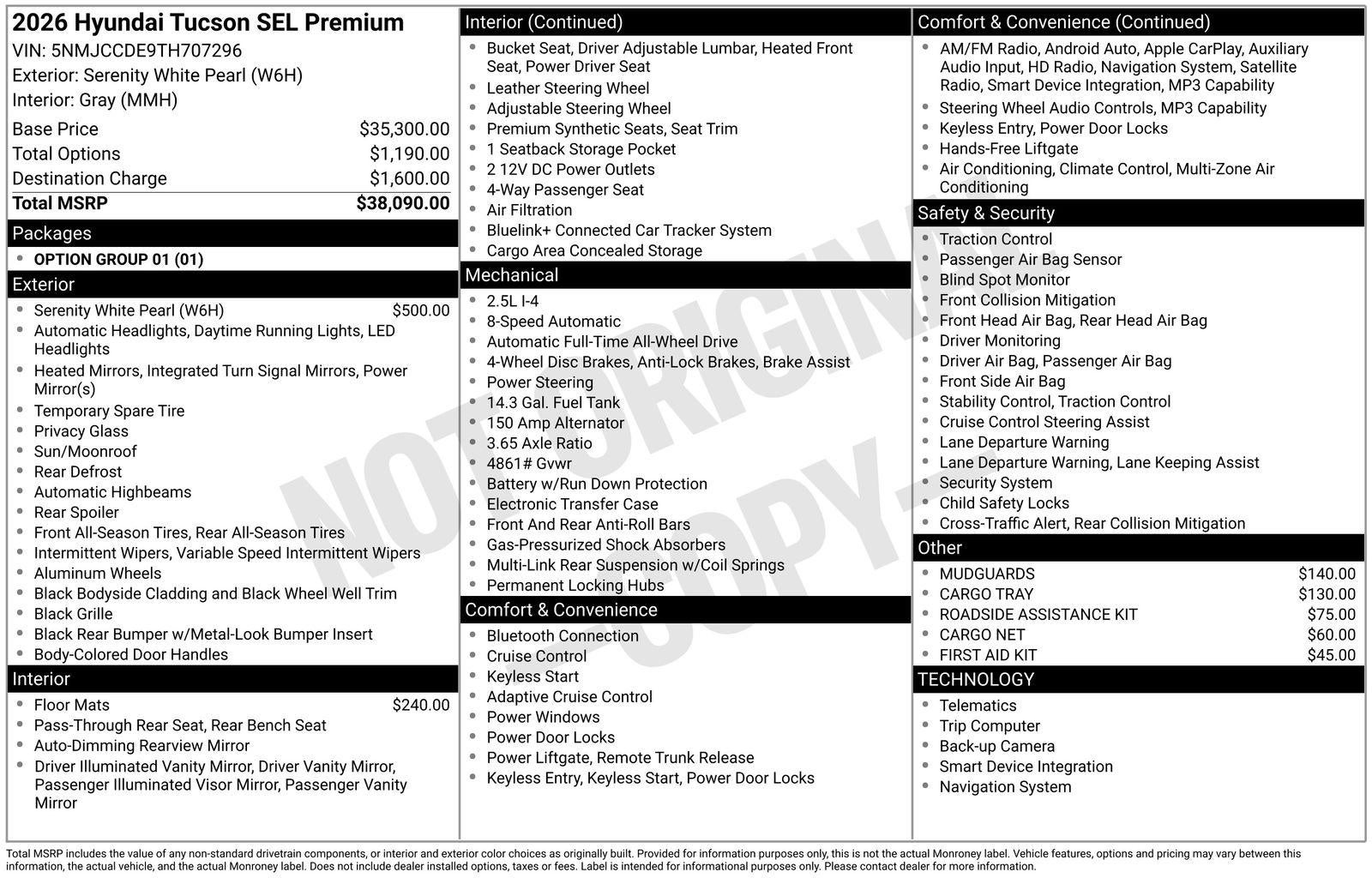 2026 Hyundai TUCSON SEL Premium