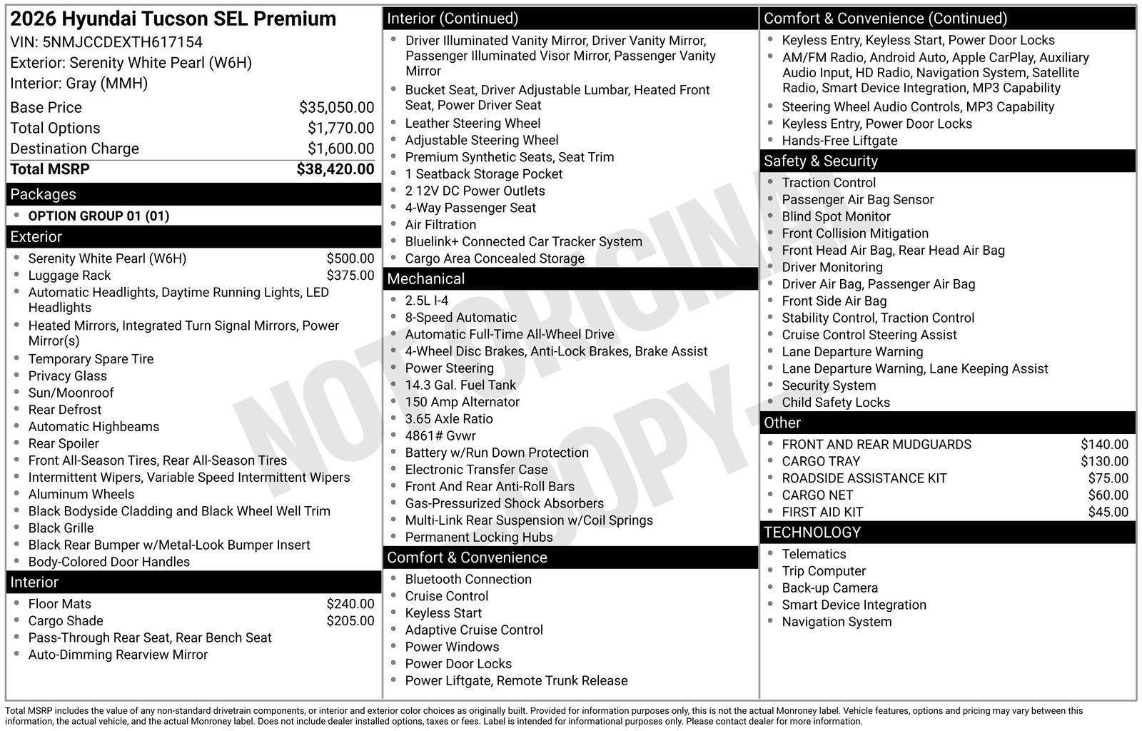 2026 Hyundai TUCSON SEL Premium