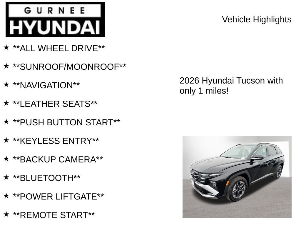 2026 Hyundai TUCSON SEL Premium
