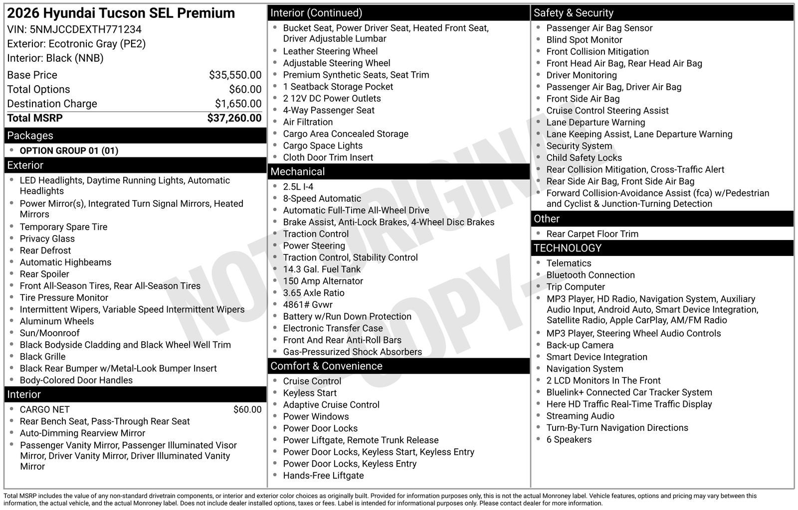 2026 Hyundai TUCSON SEL Premium