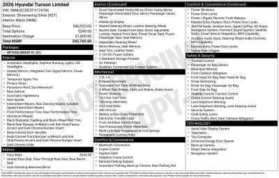2026 Hyundai TUCSON Limited