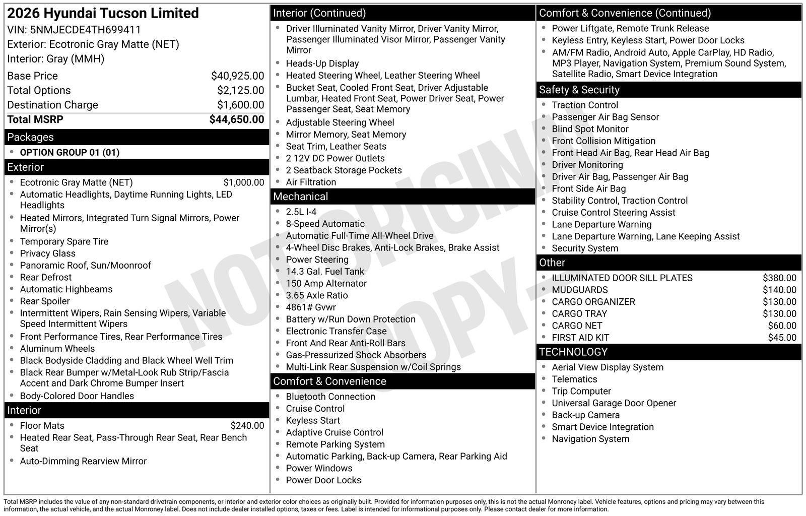 2026 Hyundai TUCSON Limited