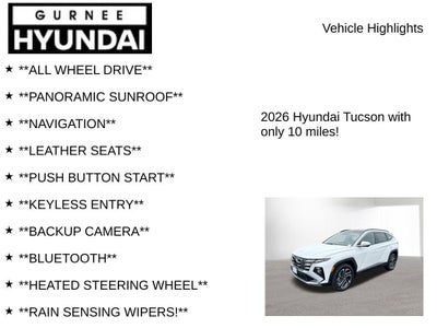 2026 Hyundai TUCSON Limited