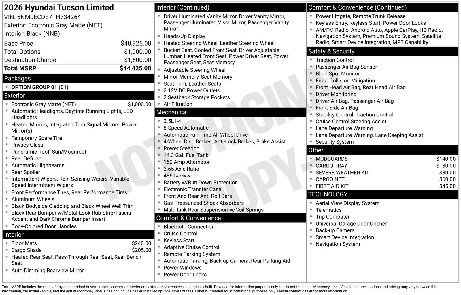 2026 Hyundai Tucson Limited AWD's photo
