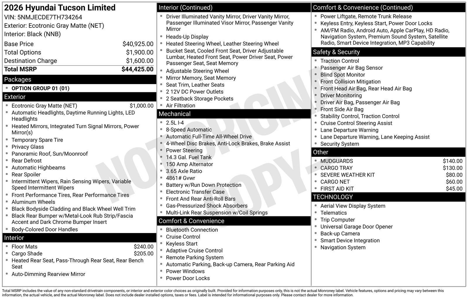 2026 Hyundai TUCSON Limited