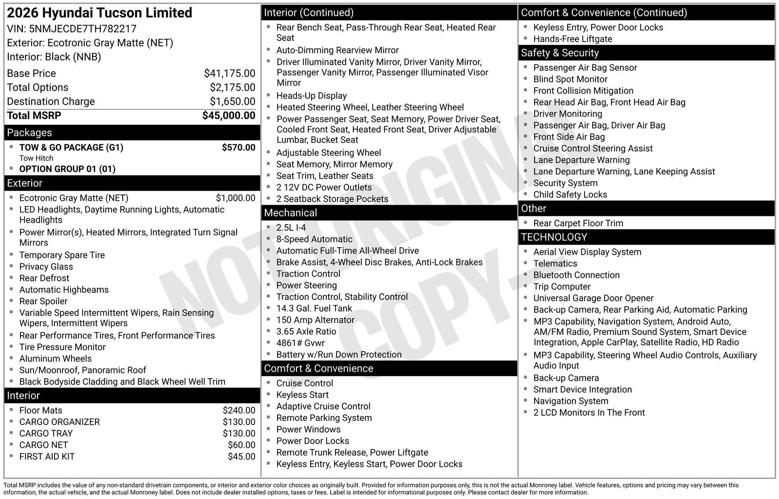 2026 Hyundai TUCSON Limited