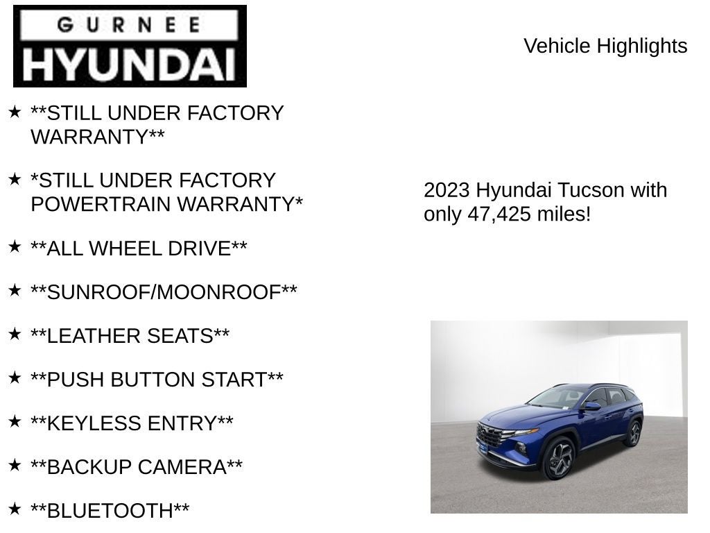 2023 Hyundai TUCSON SEL
