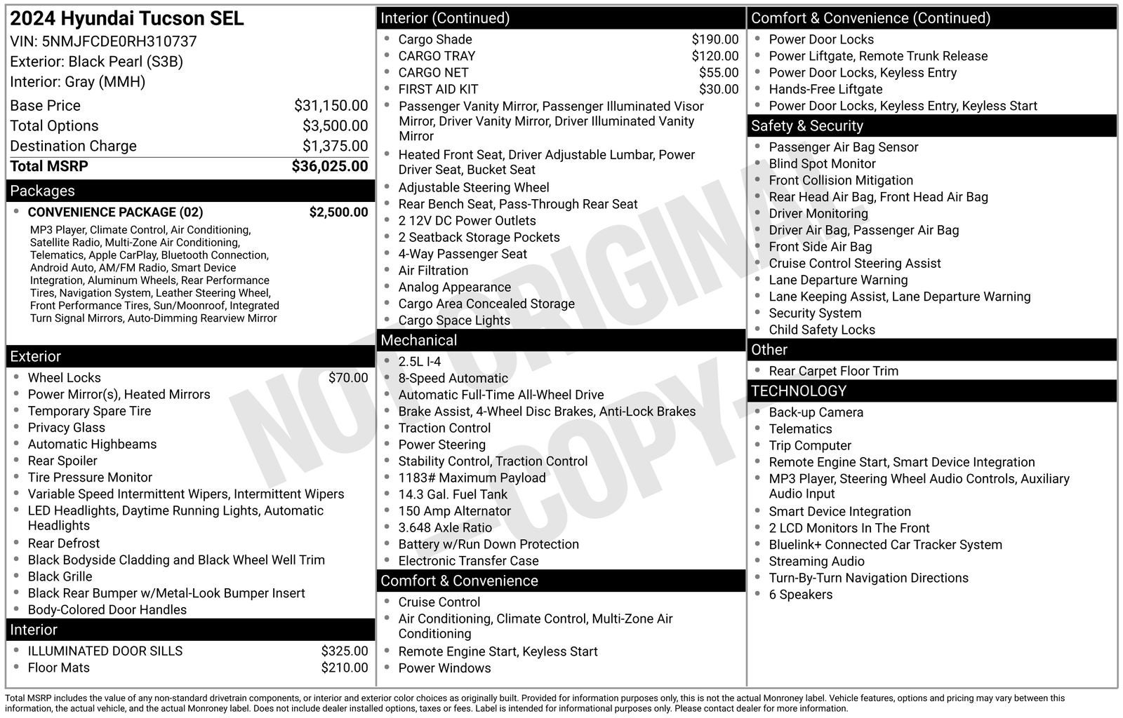 2024 Hyundai TUCSON SEL Convenience