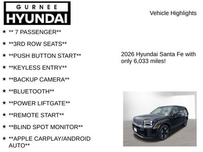 2026 Hyundai SANTA FE HYBRID SE