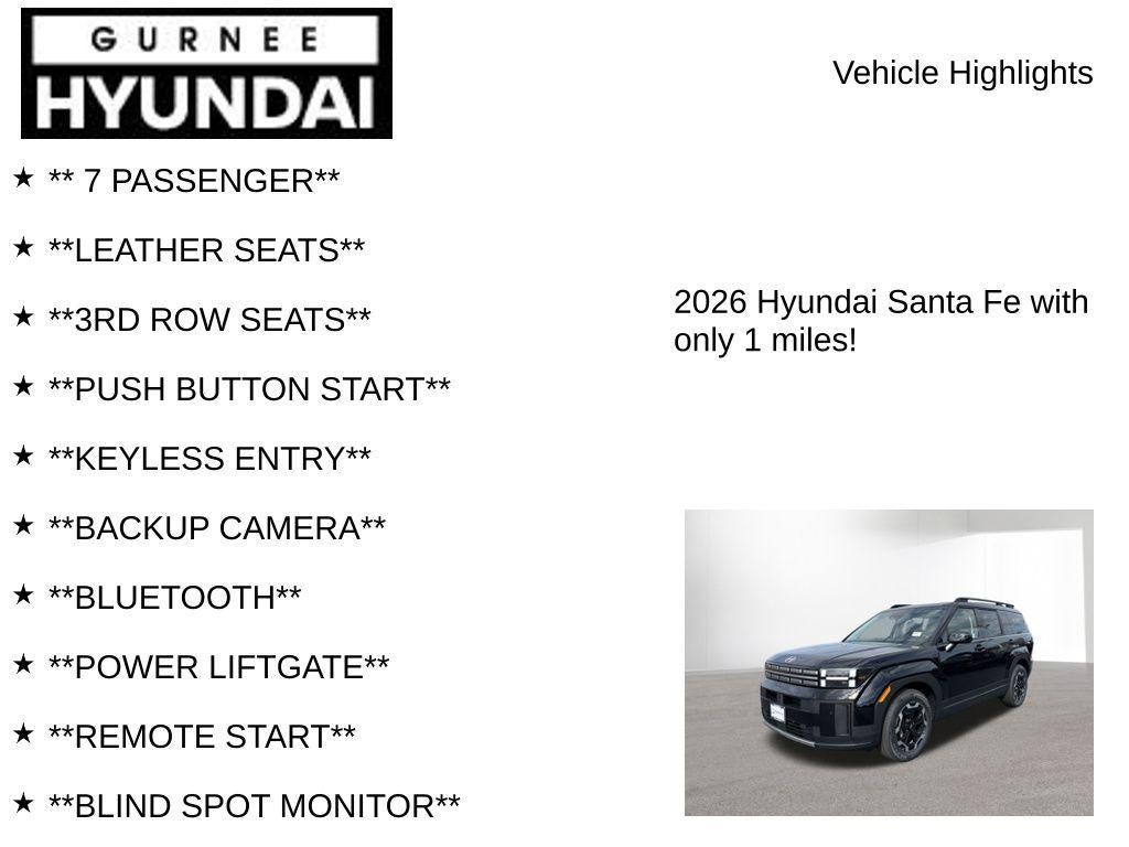 2026 Hyundai SANTA FE SEL