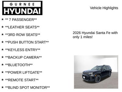2026 Hyundai SANTA FE SEL