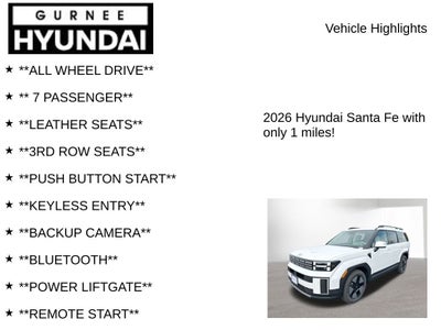 2026 Hyundai SANTA FE HYBRID SEL