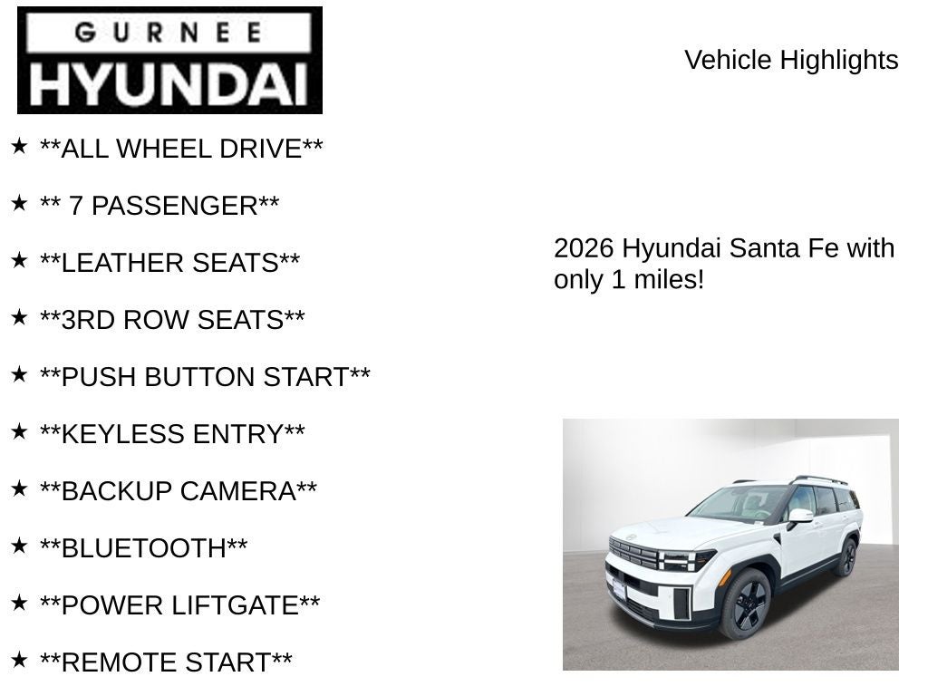 2026 Hyundai SANTA FE HYBRID SEL