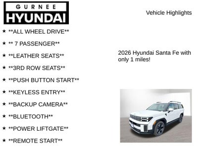 2026 Hyundai SANTA FE HYBRID SEL