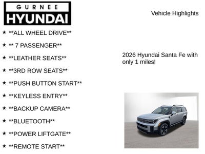 2026 Hyundai SANTA FE HYBRID SEL