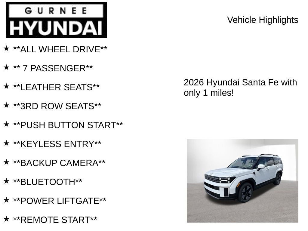 2026 Hyundai SANTA FE HYBRID SEL