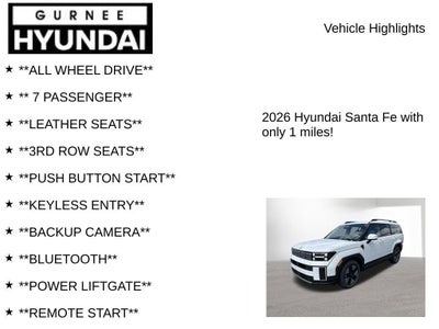2026 Hyundai SANTA FE HYBRID SEL