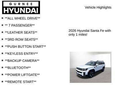 2026 Hyundai SANTA FE HYBRID SEL