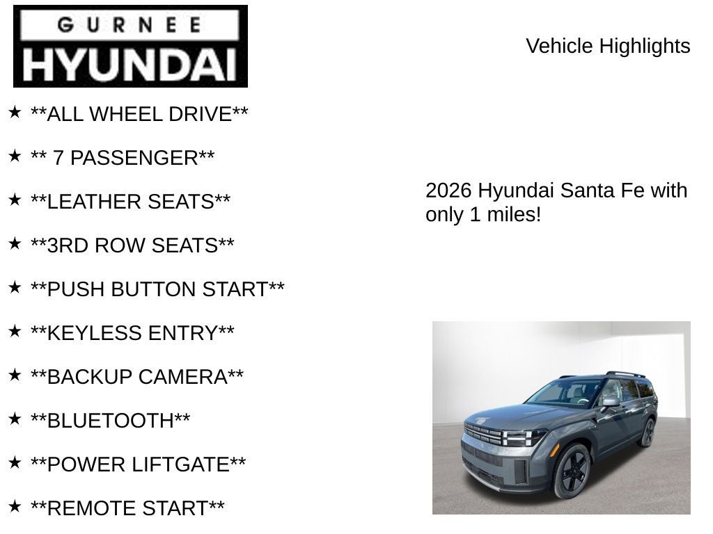 2026 Hyundai SANTA FE HYBRID SEL