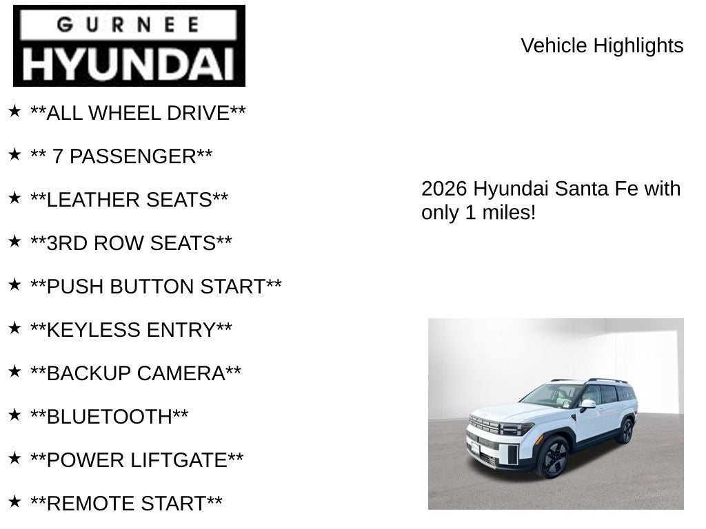 2026 Hyundai SANTA FE HYBRID SEL