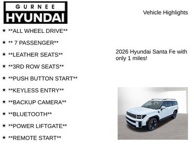 2026 Hyundai SANTA FE HYBRID SEL