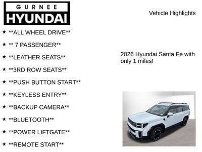 2026 Hyundai SANTA FE SEL