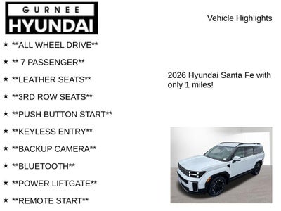 2026 Hyundai SANTA FE SEL