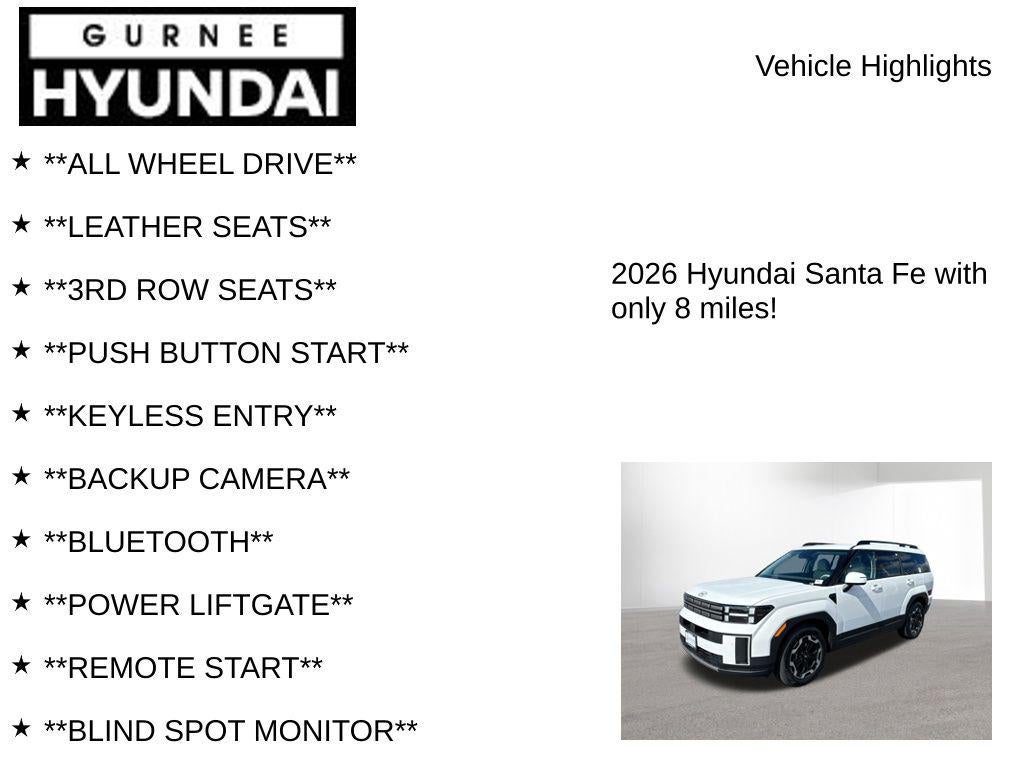 2026 Hyundai SANTA FE SEL