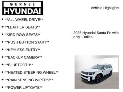 2026 Hyundai SANTA FE SEL