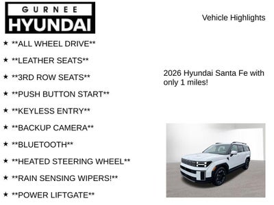 2026 Hyundai SANTA FE SEL