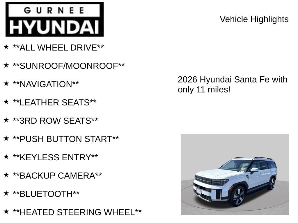 2026 Hyundai SANTA FE HYBRID Limited