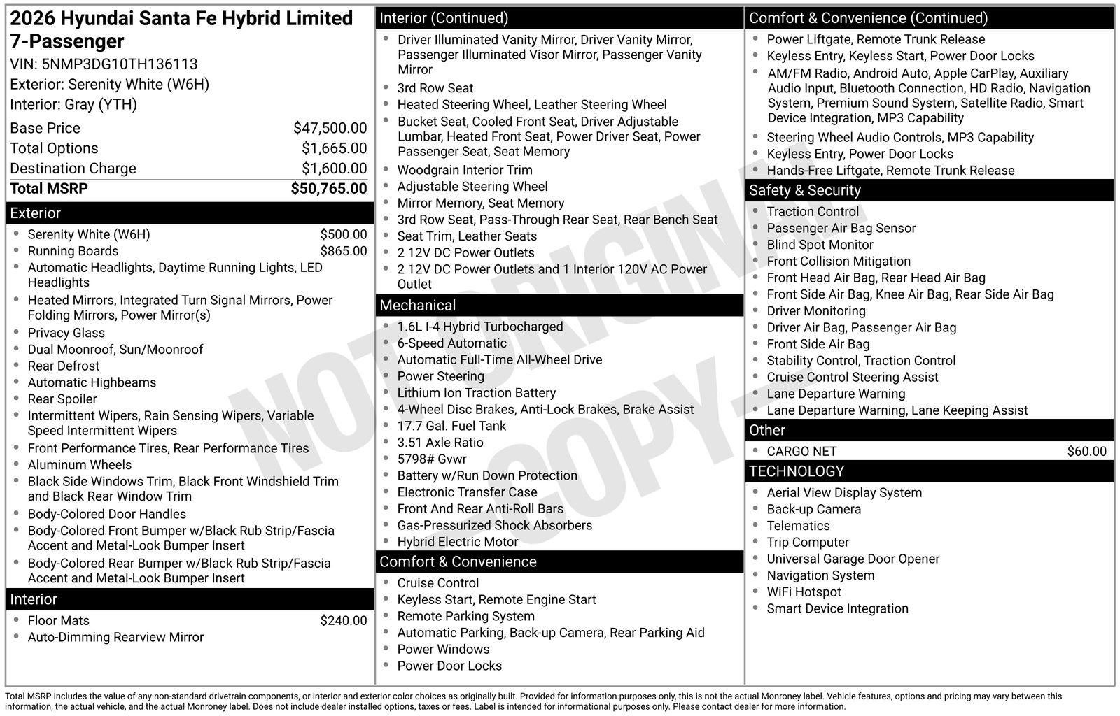 2026 Hyundai SANTA FE HYBRID Limited