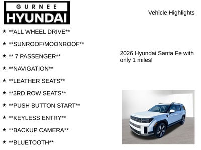 2026 Hyundai SANTA FE HYBRID Limited