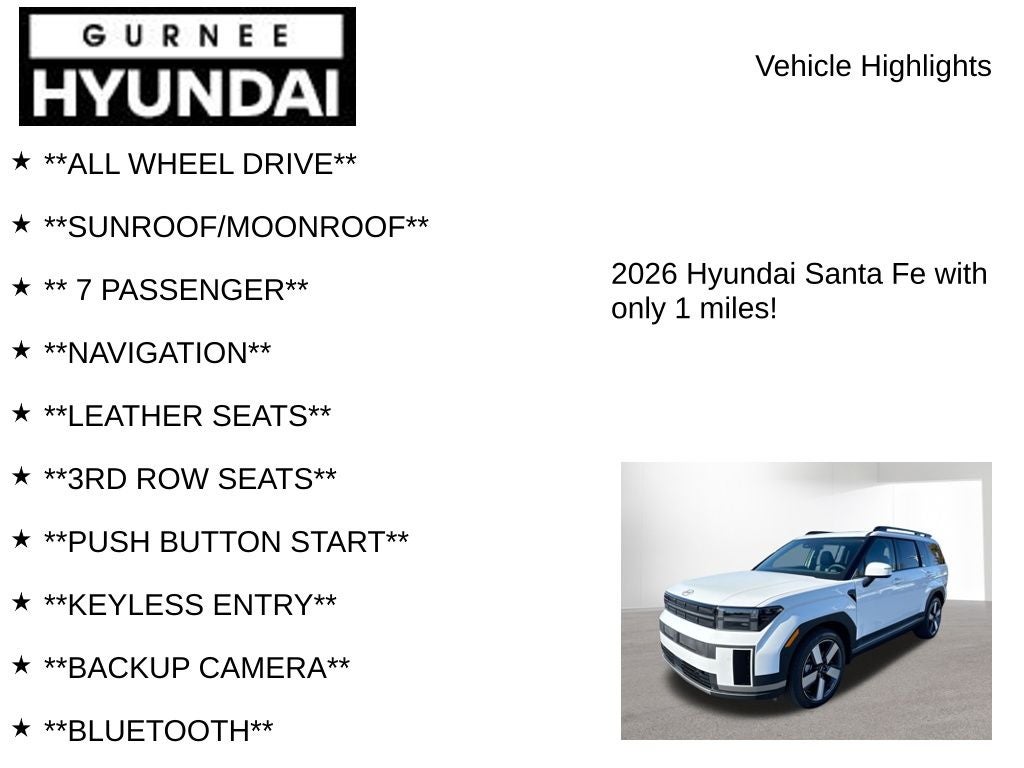 2026 Hyundai SANTA FE HYBRID Limited
