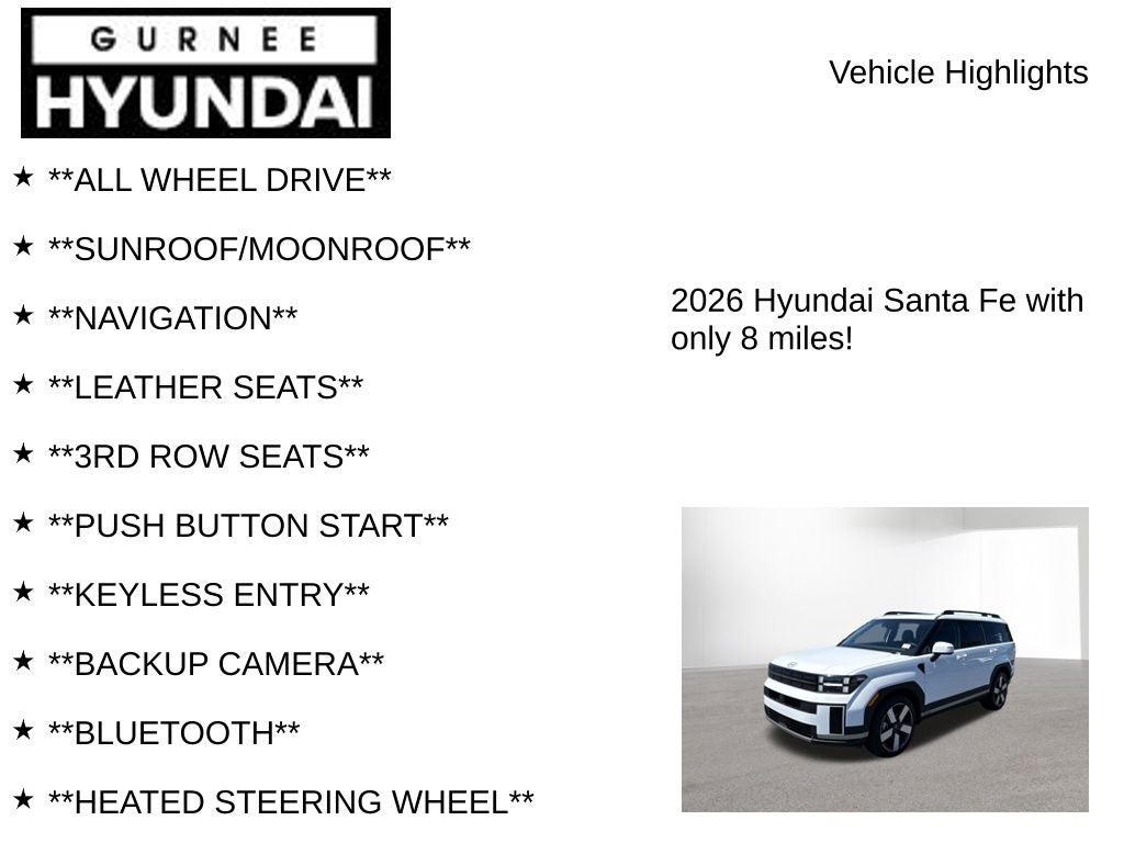 2026 Hyundai SANTA FE HYBRID Limited