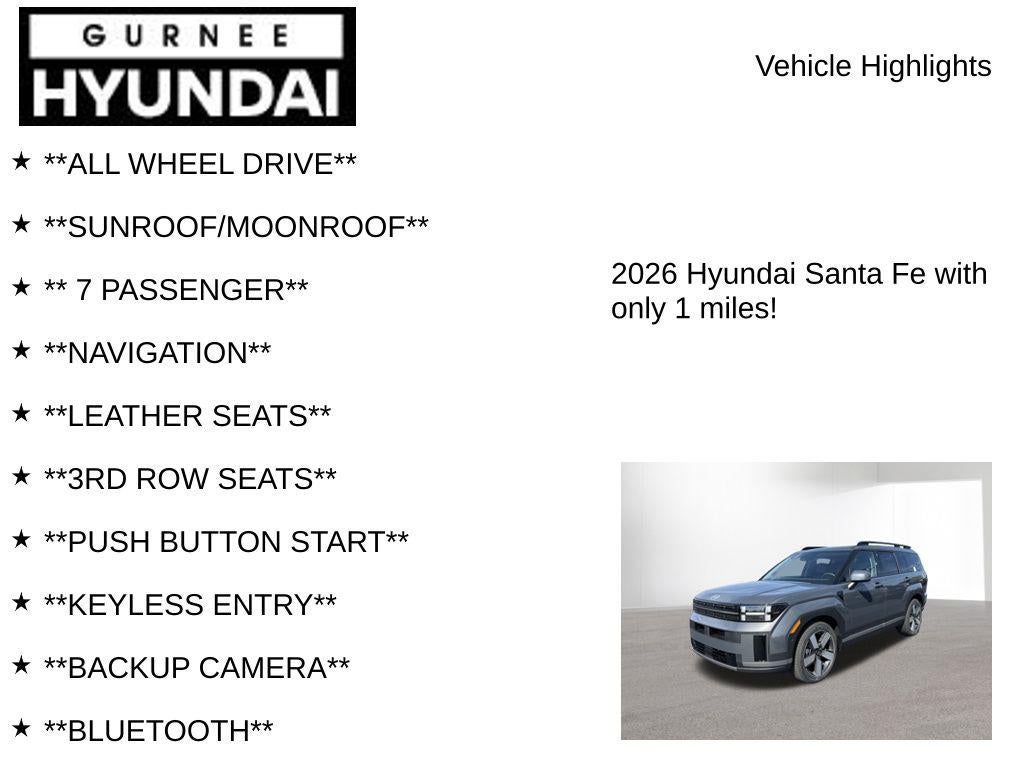 2026 Hyundai SANTA FE HYBRID Limited