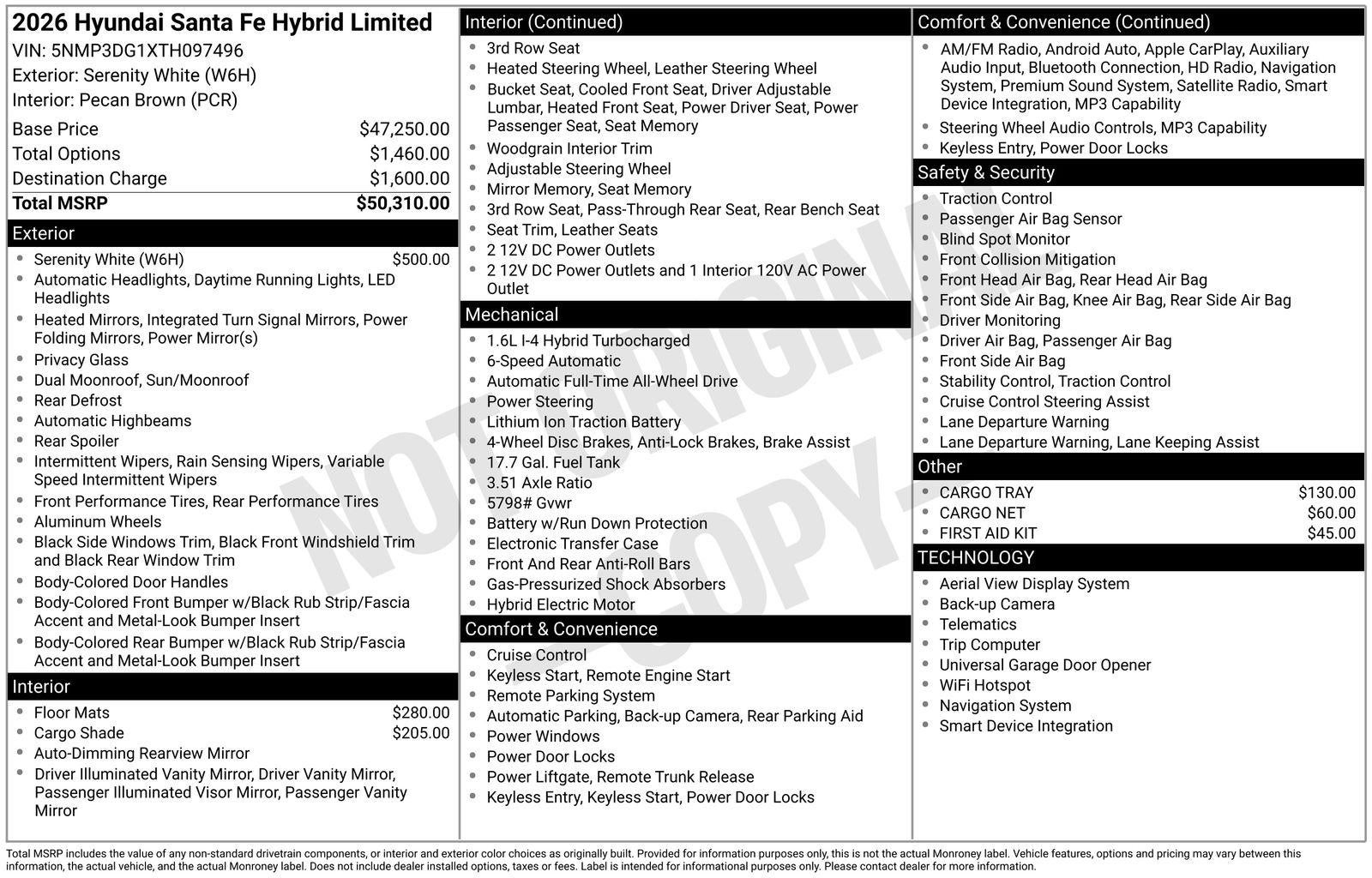 2026 Hyundai SANTA FE HYBRID Limited