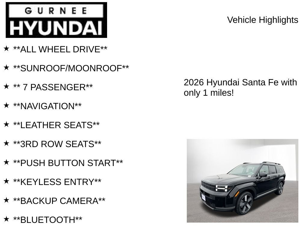 2026 Hyundai SANTA FE HYBRID Limited
