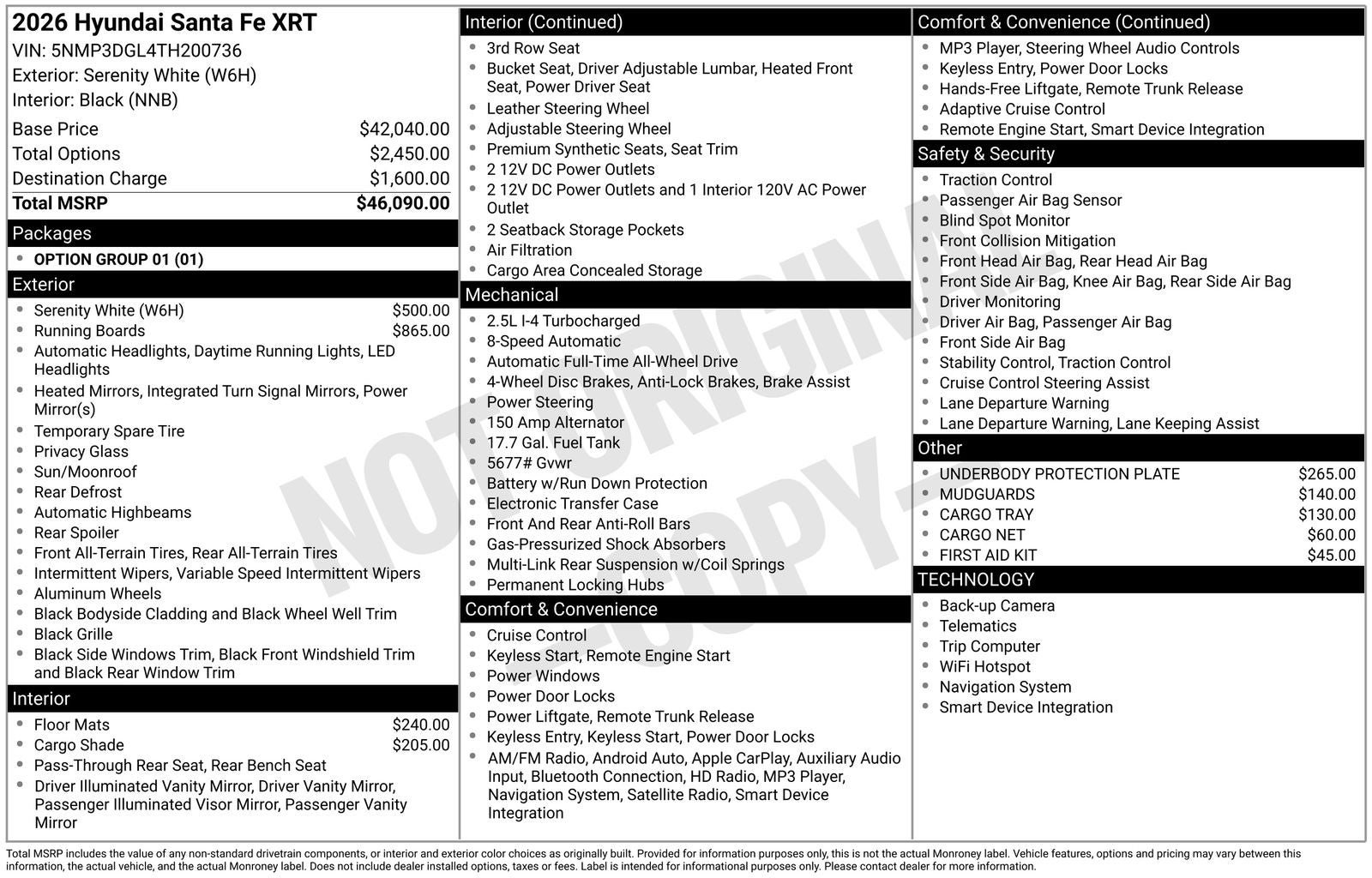 2026 Hyundai SANTA FE XRT