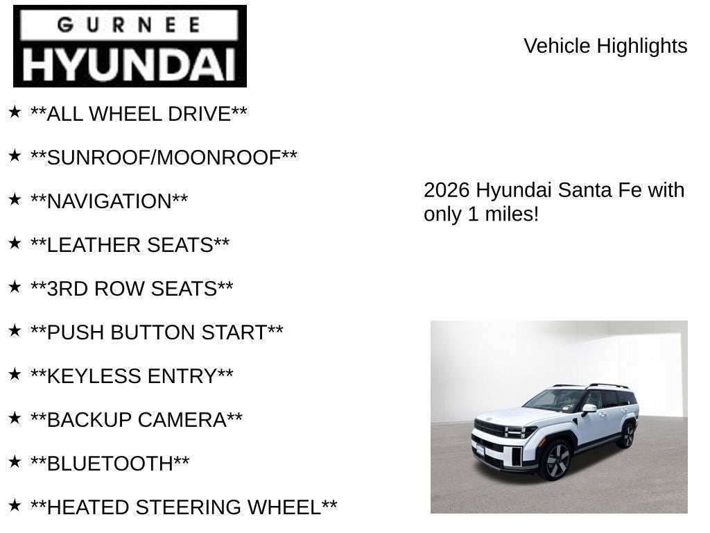 2026 Hyundai SANTA FE Limited