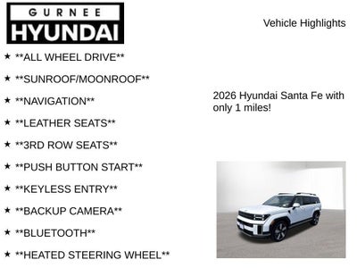 2026 Hyundai SANTA FE Limited