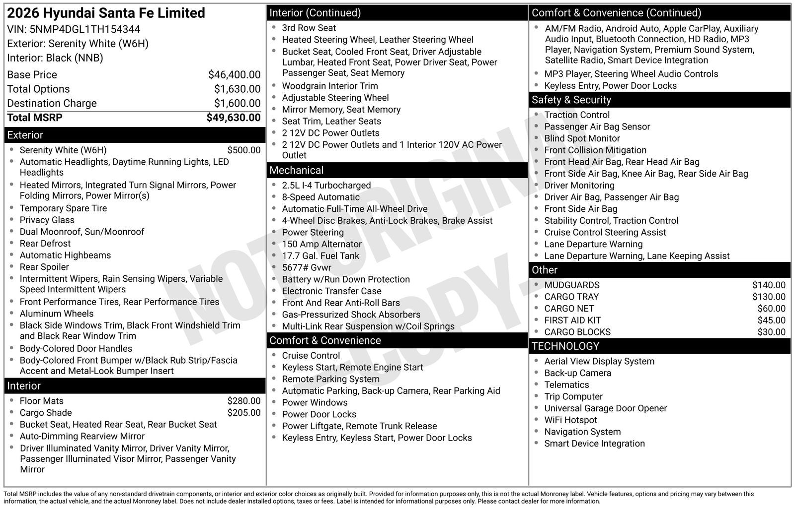 2026 Hyundai SANTA FE Limited