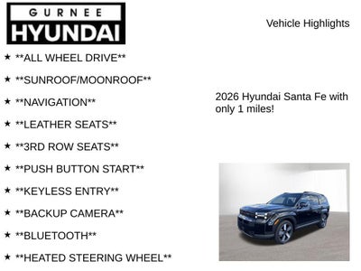 2026 Hyundai SANTA FE Limited