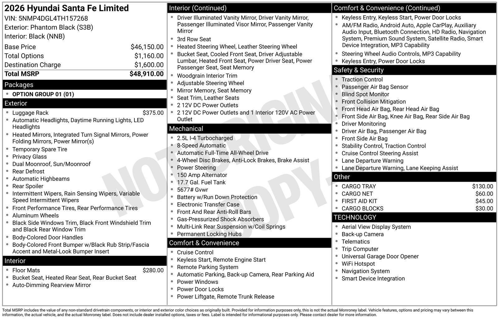2026 Hyundai SANTA FE Limited