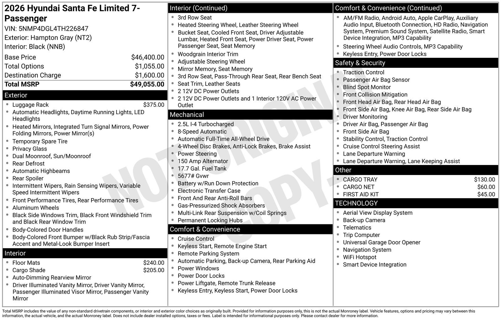 2026 Hyundai SANTA FE Limited