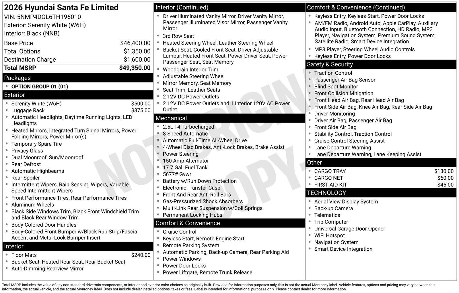 2026 Hyundai SANTA FE Limited