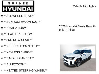 2026 Hyundai SANTA FE Limited
