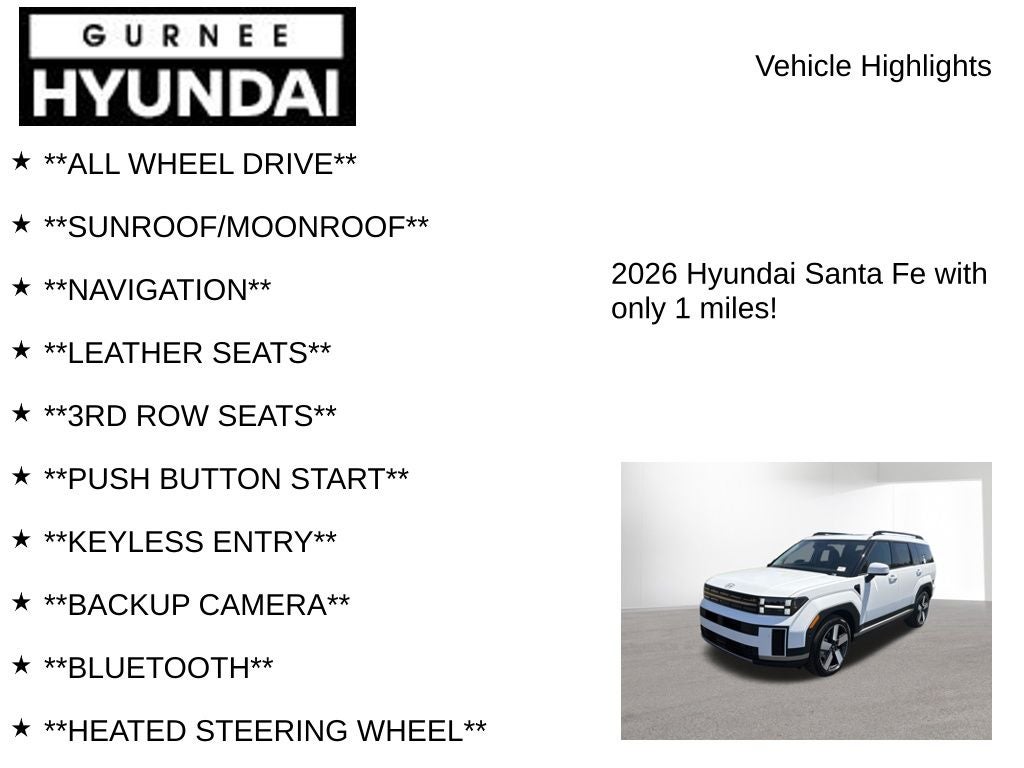 2026 Hyundai SANTA FE Limited