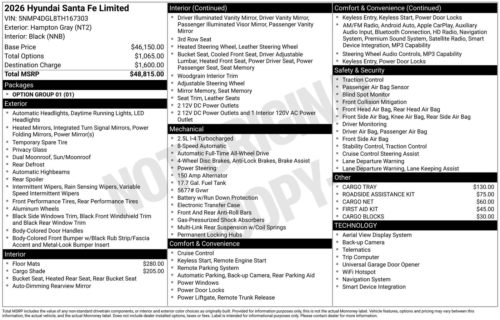 2026 Hyundai SANTA FE Limited